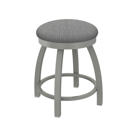 Holland Bar Stool Co 18" Swivel Vanity Stool, Nickel Finish, Graph Seat 80218AN020